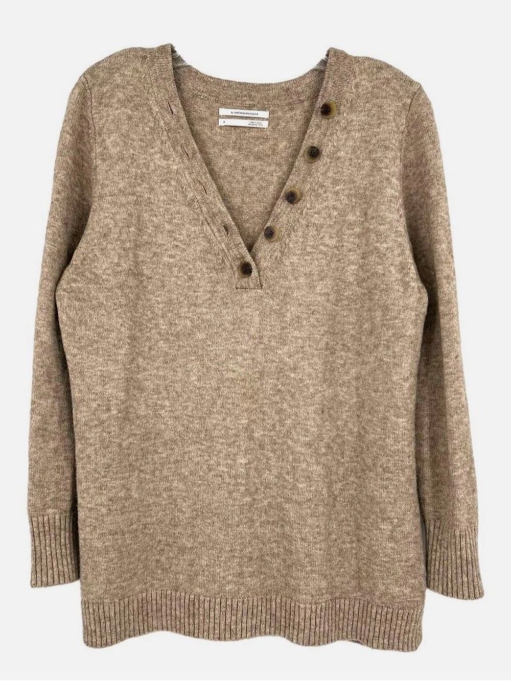 Anthropologie Brown Tortoise Button Classic V Retails $148 {Oversized}